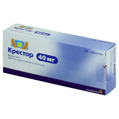 Світлина Крестор таблетки 40 мг №28